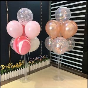 Support Ballon de Table Kit de 7 Tubes en plastique