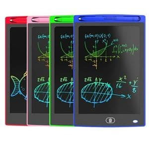 Tablette Ardoise d'écriture effaçable pour enfants, bloc-notes LCD couleur, 8,5, 10 ou 12 pouces
